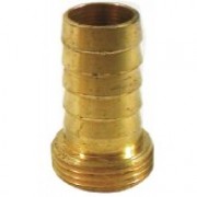 Brass Hose Fitting 3/4 inch Male Short Thread x 13 mm Hose