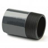 1/2" PVCu Plain/BSP Barrel Nipple